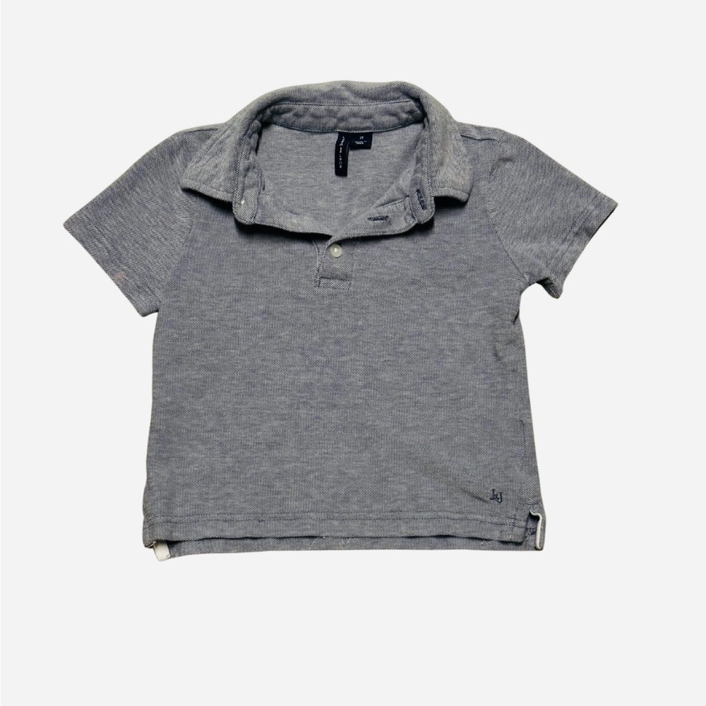 Janie and Jack Charcoal Polo Shirt
